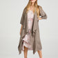 Sabine Linen Duster coat. toasted almond.
