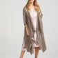 Sabine Linen Duster coat. toasted almond.