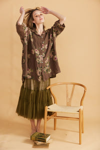 Ariette Tulle Tutu skirt. Moss