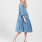 Stella Linen dress. Denim
