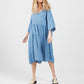 Stella Linen dress. Denim