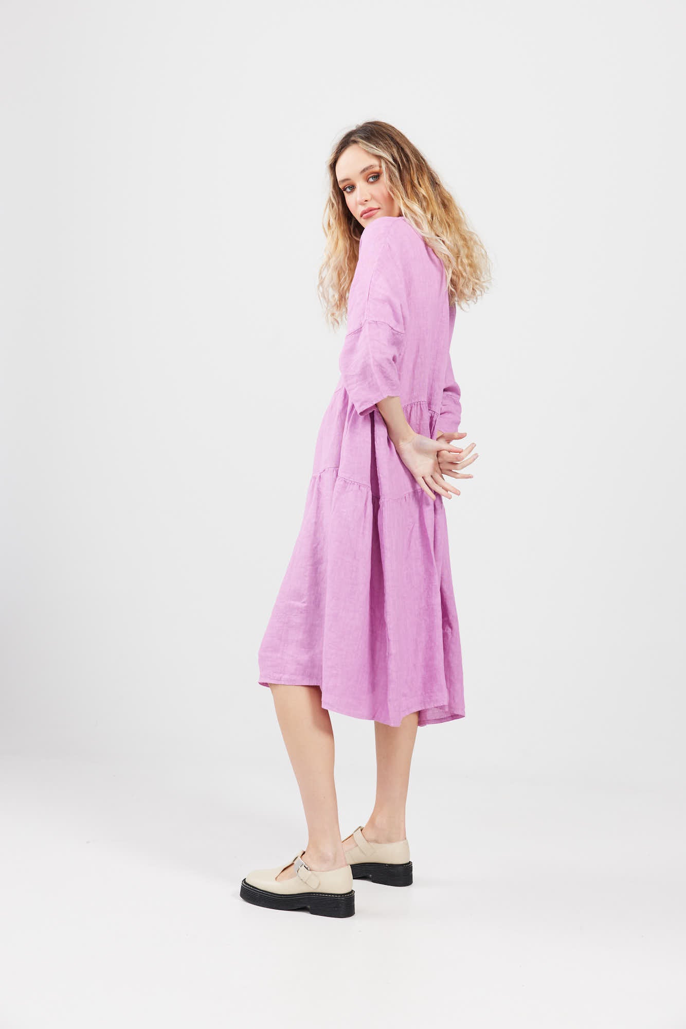 Stella Linen dress. Violette