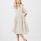 Stella Linen Dress. Oatmeal