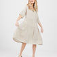Stella Linen Dress. Oatmeal