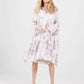 Clarissa Linen dress.  Icing Sugar Pink rose
