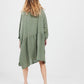 Clarissa linen dress. Olive