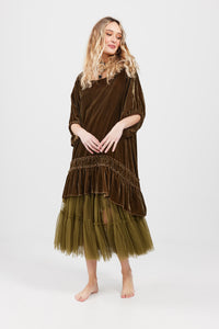 Ariette Tulle Tutu skirt. Moss