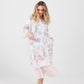 Clarissa Linen dress.  Icing Sugar Pink rose