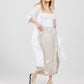 Lulu Linen pants. Polka dot Beige.