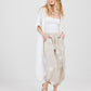 Lulu Linen pants. Polka dot Beige.