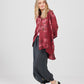 Teddie Floral linen shirt. Berry