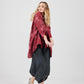 Teddie Floral linen shirt. Berry
