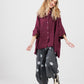 Teddie Linen shirt. Bordeaux