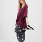 Teddie Linen shirt. Bordeaux
