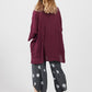 Teddie Linen shirt. Bordeaux