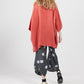 Teddie Linen shirt. Terracotta
