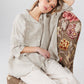 Teddie Linen shirt. Stone