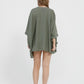 Camilla cotton Top . Olive green