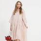 Stella linen dress. Pale Pink Rose