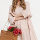 Stella linen dress. Pale Pink Rose