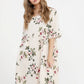 Audrey Linen Dress. Cream