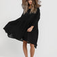 Clarissa Linen dress. Black