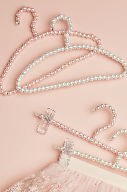 Pearl coat hanger