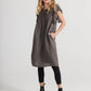 Poppy linen dress. Charcoal