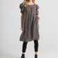Poppy Linen dress with Ruffled sleeves