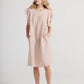 Poppy Linen dress with Ruffled sleeves