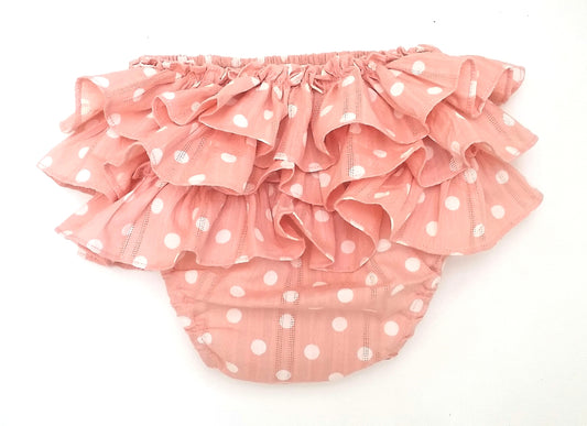 polka dot ruffle baby pants