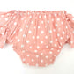 polka dot ruffle baby pants