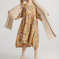 Stella linen floral dress. Caramel