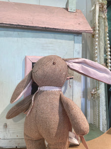 Tweed Soft Toy. Albert and Victoria. Soft Bunny toy.