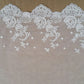 Wide Vintage cotton embroidered lace  in Marie Antoinette Pink