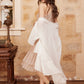 Moonflower Chiffon Duster . Ivory