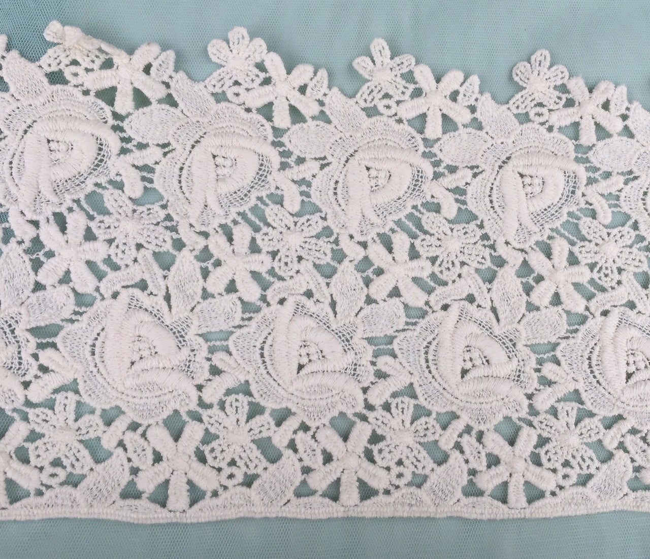 Rose Guipure ivory lace