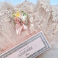Wide Vintage cotton embroidered lace  in Marie Antoinette Pink