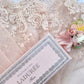 Wide Vintage cotton embroidered lace  in Marie Antoinette Pink