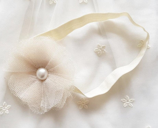 Mimi baby tulle flower band