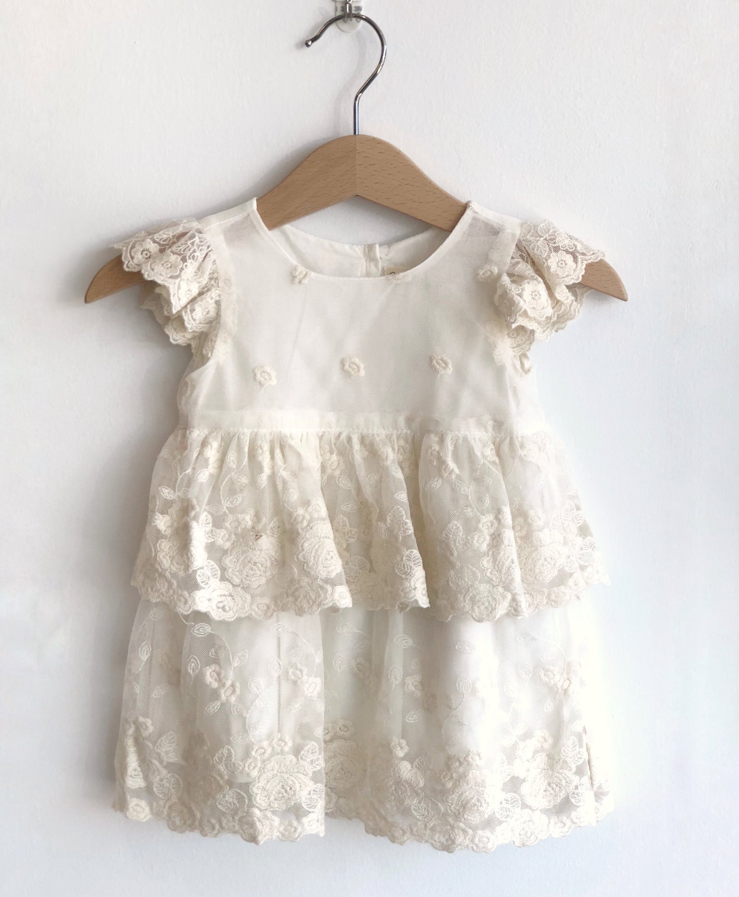 Blossom Baby Lace dress. Cream