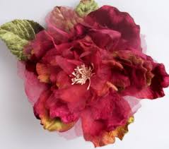 CABBAGE ROSE BURGUNDY