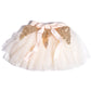 SEQUIN tutu skirt . pink and cream