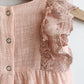 Rosebud Baby Romper. Cream