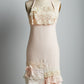 Miss Violet`s linen and lace apron. Blush.