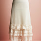 maxi vintage lace skirt. lace skirt.
