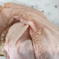 Baby cotton and lace swaddle ..Lullabye in pink and cream