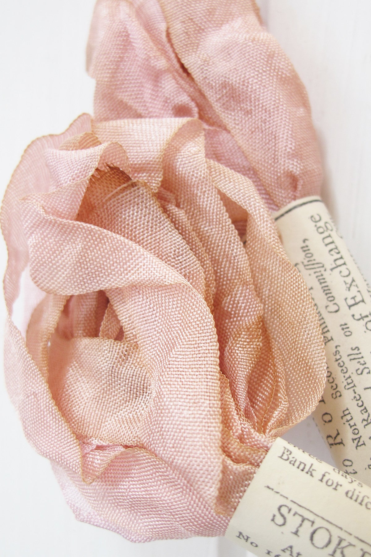 Silk Ribbon in Marie Antoinette Pink