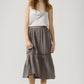 Linen and lace Capri skirt.