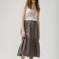 Linen and lace Capri skirt.